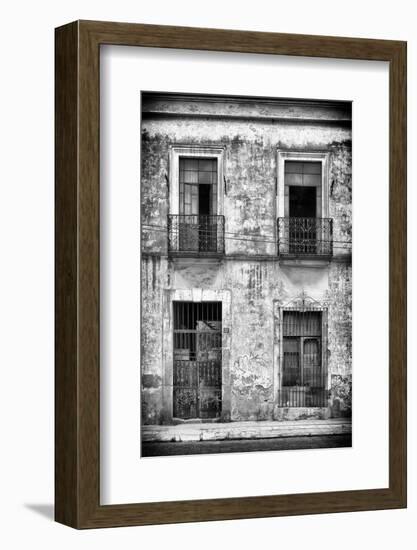 ¡Viva Mexico! B&W Collection - Old Facade-Philippe Hugonnard-Framed Photographic Print