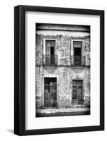 ¡Viva Mexico! B&W Collection - Old Facade-Philippe Hugonnard-Framed Photographic Print