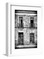 ¡Viva Mexico! B&W Collection - Old Facade-Philippe Hugonnard-Framed Photographic Print