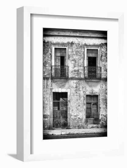 ¡Viva Mexico! B&W Collection - Old Facade-Philippe Hugonnard-Framed Photographic Print