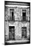 ¡Viva Mexico! B&W Collection - Old Facade-Philippe Hugonnard-Mounted Photographic Print