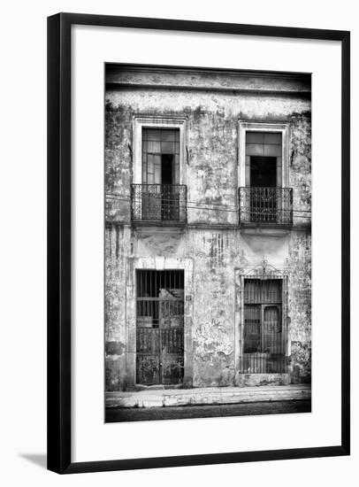 ¡Viva Mexico! B&W Collection - Old Facade-Philippe Hugonnard-Framed Photographic Print