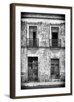¡Viva Mexico! B&W Collection - Old Facade-Philippe Hugonnard-Framed Photographic Print