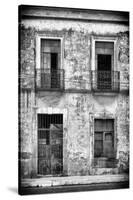 ¡Viva Mexico! B&W Collection - Old Facade-Philippe Hugonnard-Stretched Canvas