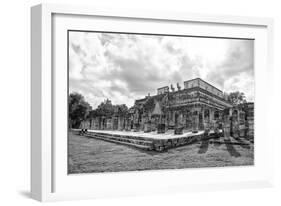 ¡Viva Mexico! B&W Collection - One Thousand Mayan Columns V - Chichen Itza-Philippe Hugonnard-Framed Photographic Print