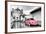 ?Viva Mexico! B&W Collection - Pink VW Beetle Car in San Cristobal de Las Casas-Philippe Hugonnard-Framed Photographic Print