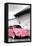 ¡Viva Mexico! B&W Collection - Pink VW Beetle in San Cristobal de Las Casas-Philippe Hugonnard-Framed Stretched Canvas
