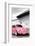 ¡Viva Mexico! B&W Collection - Pink VW Beetle in San Cristobal de Las Casas-Philippe Hugonnard-Framed Photographic Print