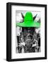 ¡Viva Mexico! B&W Collection - Portrait of Horse with Green Hat-Philippe Hugonnard-Framed Photographic Print