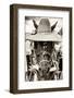 ¡Viva Mexico! B&W Collection - Portrait of Horse with Hat-Philippe Hugonnard-Framed Photographic Print