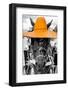 ¡Viva Mexico! B&W Collection - Portrait of Horse with Light Orange Hat-Philippe Hugonnard-Framed Photographic Print