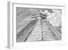 ¡Viva Mexico! B&W Collection - Pyramid Chichen Itza II-Philippe Hugonnard-Framed Photographic Print