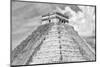 ¡Viva Mexico! B&W Collection - Pyramid Chichen Itza II-Philippe Hugonnard-Mounted Photographic Print
