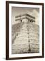 ¡Viva Mexico! B&W Collection - Pyramid Chichen Itza III-Philippe Hugonnard-Framed Premium Photographic Print