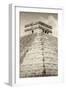 ¡Viva Mexico! B&W Collection - Pyramid Chichen Itza III-Philippe Hugonnard-Framed Premium Photographic Print