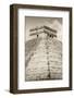 ¡Viva Mexico! B&W Collection - Pyramid Chichen Itza III-Philippe Hugonnard-Framed Photographic Print