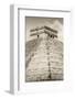 ¡Viva Mexico! B&W Collection - Pyramid Chichen Itza III-Philippe Hugonnard-Framed Photographic Print