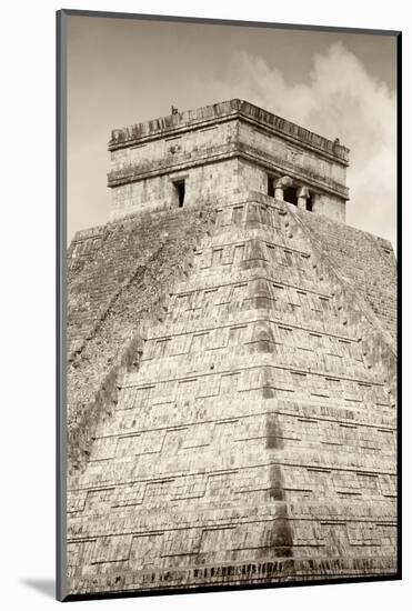 ¡Viva Mexico! B&W Collection - Pyramid Chichen Itza III-Philippe Hugonnard-Mounted Photographic Print