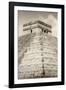 ¡Viva Mexico! B&W Collection - Pyramid Chichen Itza III-Philippe Hugonnard-Framed Photographic Print