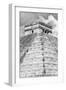 ¡Viva Mexico! B&W Collection - Pyramid Chichen Itza IV-Philippe Hugonnard-Framed Photographic Print