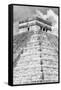 ¡Viva Mexico! B&W Collection - Pyramid Chichen Itza IV-Philippe Hugonnard-Framed Stretched Canvas
