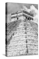 ¡Viva Mexico! B&W Collection - Pyramid Chichen Itza IV-Philippe Hugonnard-Stretched Canvas