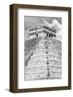 ¡Viva Mexico! B&W Collection - Pyramid Chichen Itza IV-Philippe Hugonnard-Framed Photographic Print