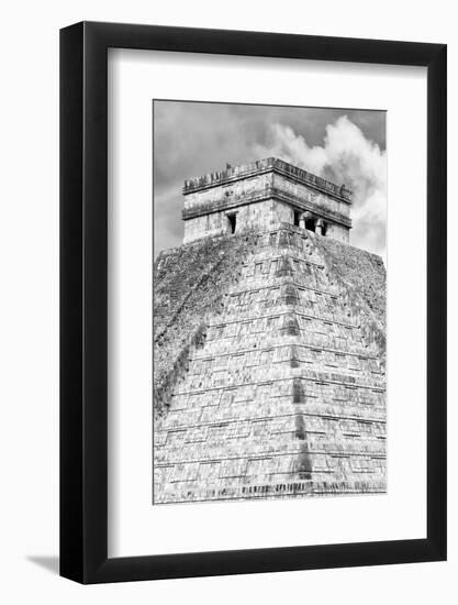 ¡Viva Mexico! B&W Collection - Pyramid Chichen Itza IV-Philippe Hugonnard-Framed Photographic Print