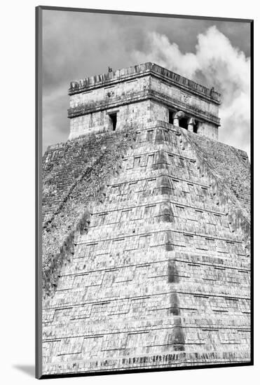 ¡Viva Mexico! B&W Collection - Pyramid Chichen Itza IV-Philippe Hugonnard-Mounted Photographic Print