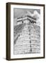 ¡Viva Mexico! B&W Collection - Pyramid Chichen Itza IV-Philippe Hugonnard-Framed Premium Photographic Print