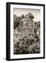 ¡Viva Mexico! B&W Collection - Pyramid in Mayan City of Calakmul V-Philippe Hugonnard-Framed Photographic Print