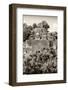 ¡Viva Mexico! B&W Collection - Pyramid in Mayan City of Calakmul V-Philippe Hugonnard-Framed Photographic Print