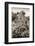 ¡Viva Mexico! B&W Collection - Pyramid in Mayan City of Calakmul V-Philippe Hugonnard-Framed Photographic Print