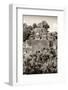 ¡Viva Mexico! B&W Collection - Pyramid in Mayan City of Calakmul V-Philippe Hugonnard-Framed Photographic Print