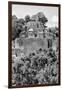 ¡Viva Mexico! B&W Collection - Pyramid in Mayan City of Calakmul VI-Philippe Hugonnard-Framed Premium Photographic Print