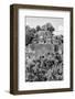 ¡Viva Mexico! B&W Collection - Pyramid in Mayan City of Calakmul VI-Philippe Hugonnard-Framed Photographic Print