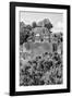 ¡Viva Mexico! B&W Collection - Pyramid in Mayan City of Calakmul VI-Philippe Hugonnard-Framed Photographic Print