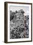 ¡Viva Mexico! B&W Collection - Pyramid in Mayan City of Calakmul VI-Philippe Hugonnard-Framed Photographic Print
