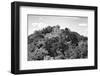 ¡Viva Mexico! B&W Collection - Pyramid in Mayan City of Calakmul VII-Philippe Hugonnard-Framed Photographic Print