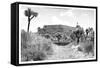 ¡Viva Mexico! B&W Collection - Pyramid of Cantona-Philippe Hugonnard-Framed Stretched Canvas