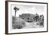 ¡Viva Mexico! B&W Collection - Pyramid of Cantona-Philippe Hugonnard-Framed Photographic Print