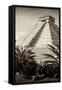 ¡Viva Mexico! B&W Collection - Pyramid of Chichen Itza III-Philippe Hugonnard-Framed Stretched Canvas