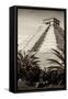 ¡Viva Mexico! B&W Collection - Pyramid of Chichen Itza III-Philippe Hugonnard-Framed Stretched Canvas