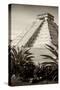 ¡Viva Mexico! B&W Collection - Pyramid of Chichen Itza III-Philippe Hugonnard-Stretched Canvas