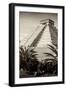 ¡Viva Mexico! B&W Collection - Pyramid of Chichen Itza III-Philippe Hugonnard-Framed Premium Photographic Print