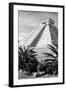 ¡Viva Mexico! B&W Collection - Pyramid of Chichen Itza IV-Philippe Hugonnard-Framed Photographic Print