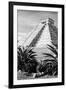 ¡Viva Mexico! B&W Collection - Pyramid of Chichen Itza IV-Philippe Hugonnard-Framed Premium Photographic Print