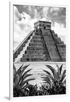 ¡Viva Mexico! B&W Collection - Pyramid of Chichen Itza IX-Philippe Hugonnard-Framed Photographic Print