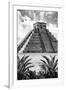 ¡Viva Mexico! B&W Collection - Pyramid of Chichen Itza IX-Philippe Hugonnard-Framed Photographic Print