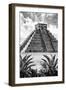 ¡Viva Mexico! B&W Collection - Pyramid of Chichen Itza IX-Philippe Hugonnard-Framed Photographic Print